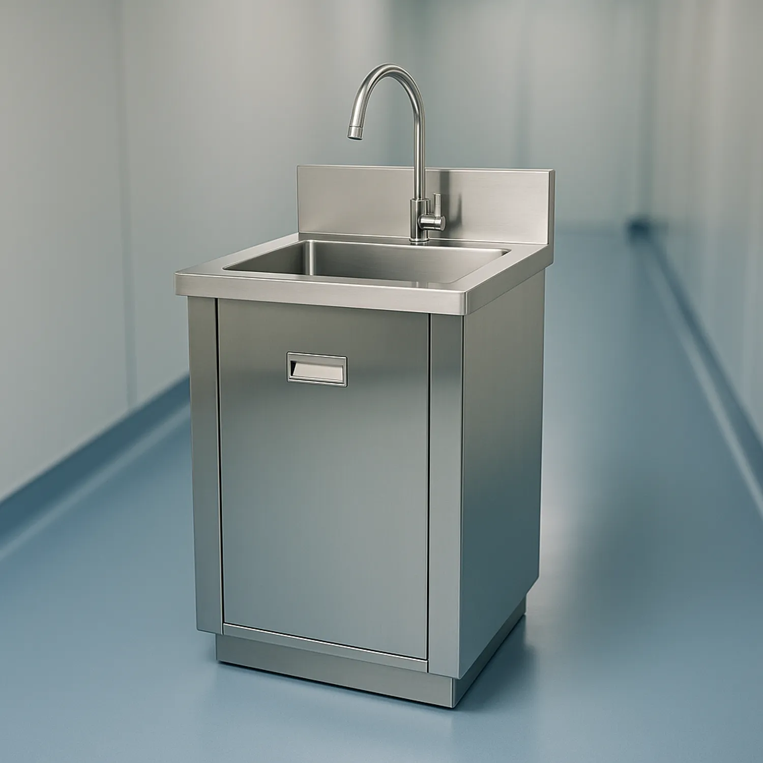 Chậu rửa tay inox trong phòng sạch